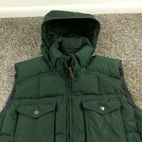 J. Crew Puffer Vest Mens Large Green Expedition Down Jacket Water Repellent - Picture 2 of 15